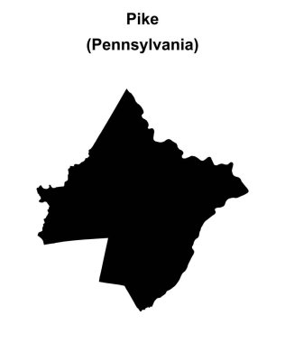 Pike County (Pennsylvania) boş ana hat haritası