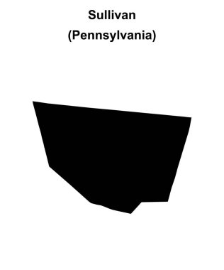 Sullivan County (Pennsylvania) boş ana hat haritası