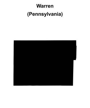 Warren County (Pennsylvania) boş ana hat haritası