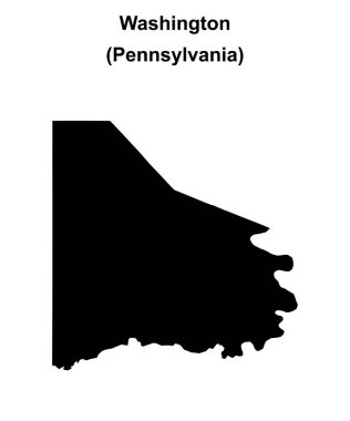 Washington County (Pennsylvania) boş ana hat haritası