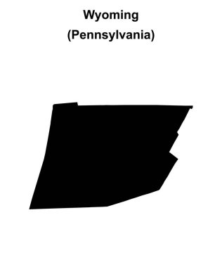 Wyoming İlçesi (Pennsylvania) boş ana hat haritası