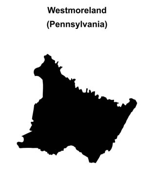 Westmoreland İlçesi (Pennsylvania) boş ana hat haritası