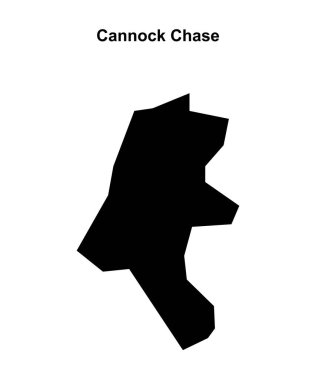 Cannock Chase boş ana hat haritası