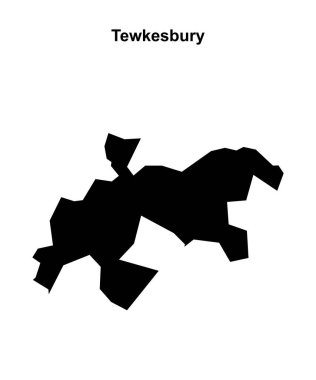 Tewkesbury boş ana hat haritası