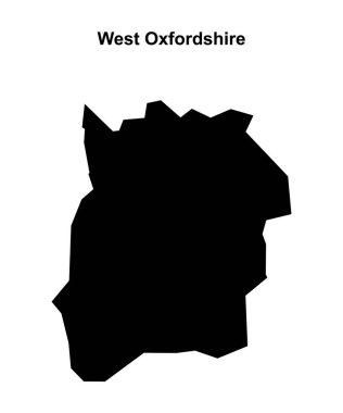 Batı Oxfordshire boş ana hat haritası