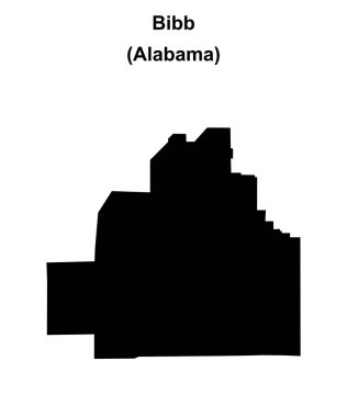 Bibb County (Alabama) boş ana hat haritası