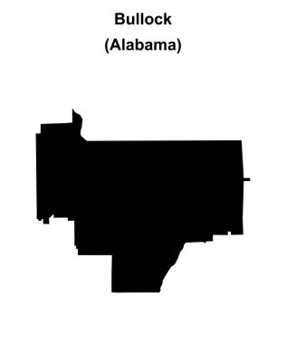 Bullock County (Alabama) boş ana hat haritası