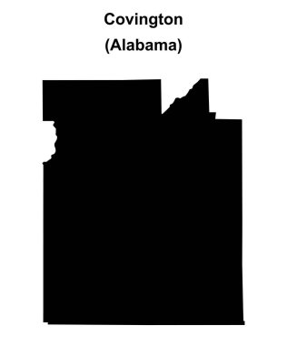 Covington İlçesi (Alabama) boş ana hat haritası