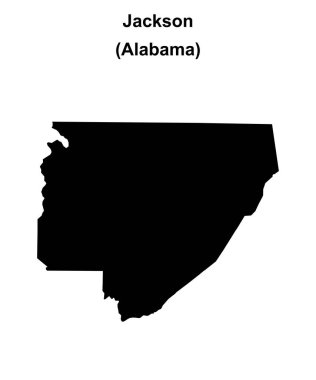 Jackson County (Alabama) boş ana hat haritası