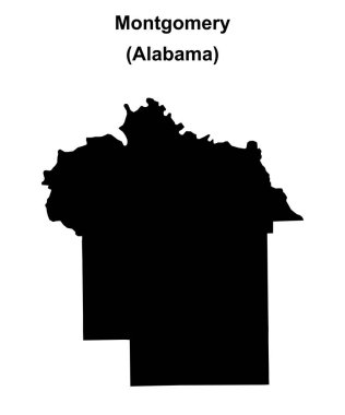 Montgomery County (Alabama) boş ana hat haritası