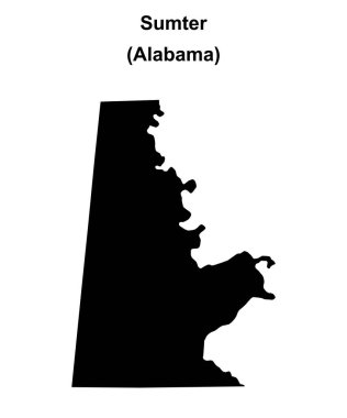 Sumter County (Alabama) boş ana hat haritası