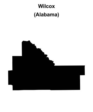 Wilcox County (Alabama) boş ana hat haritası