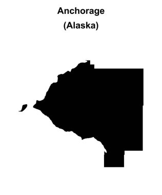 Anchorage (Alaska) boş ana hat haritası