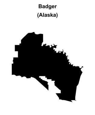 Badger (Alaska) boş ana hat haritası