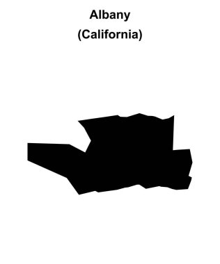 Albany (California) boş ana hat haritası