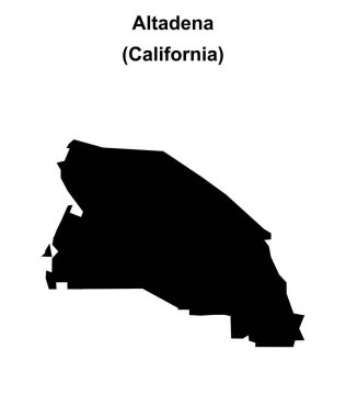 Altadena (California) boş ana hat haritası
