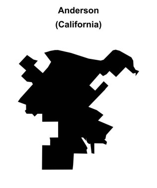 Anderson (California) boş ana hat haritası
