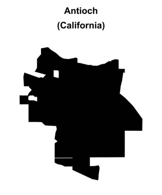 Antakya (California) boş ana hat haritası