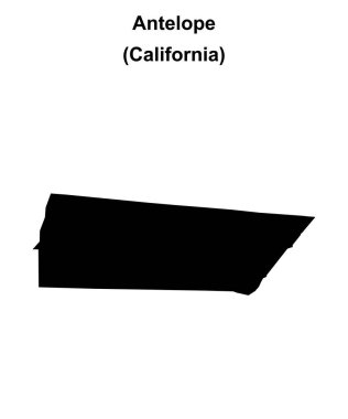 Antilop (California) boş ana hat haritası