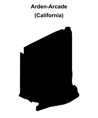 Arden-Arcade (California) boş ana hat haritası