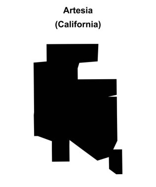 Artesia (California) boş ana hat haritası