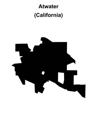 Atwater (California) boş ana hat haritası