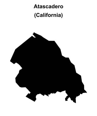 Atascadero (California) boş ana hat haritası