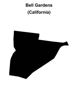 Bell Gardens (California) boş ana hat haritası