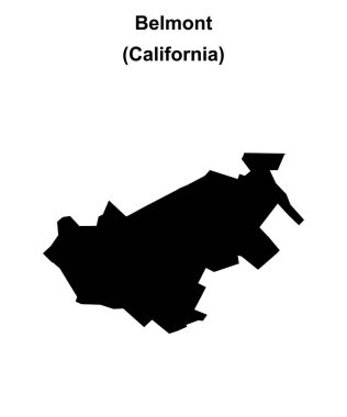 Belmont (California) boş ana hat haritası