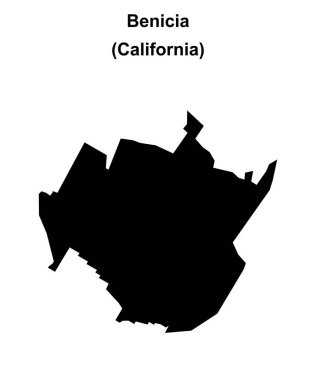 Benicia (California) boş ana hat haritası