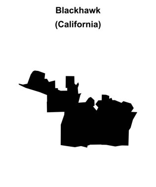 Blackhawk (California) boş ana hat haritası