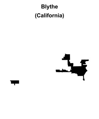 Blythe (California) boş ana hat haritası
