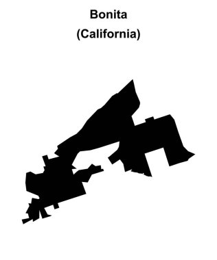 Bonita (California) boş ana hat haritası