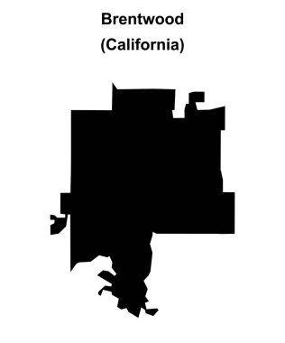 Brentwood (California) boş ana hat haritası