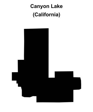 Canyon Gölü (California) boş ana hat haritası