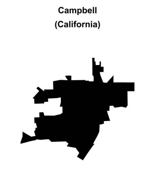 Campbell (California) boş dış hat haritası