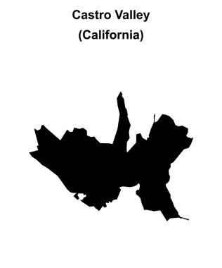 Castro Vadisi (California) boş ana hat haritası