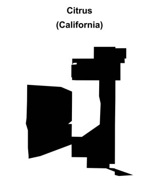 Citrus (California) boş ana hat haritası
