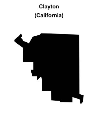 Clayton (California) boş ana hat haritası