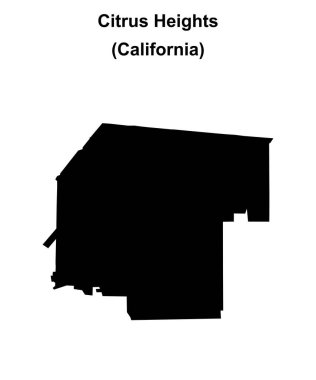 Citrus Tepeleri (California) boş ana hat haritası