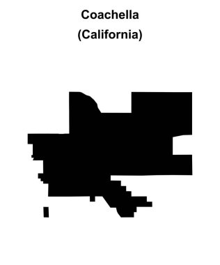 Coachella (California) boş ana hat haritası