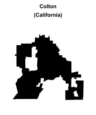 Colton (California) boş ana hat haritası