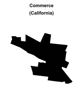 Ticaret (California) boş ana hat haritası