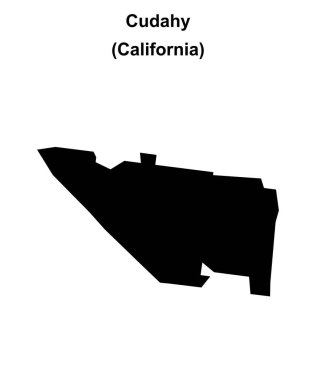 Cudahy (California) boş ana hat haritası