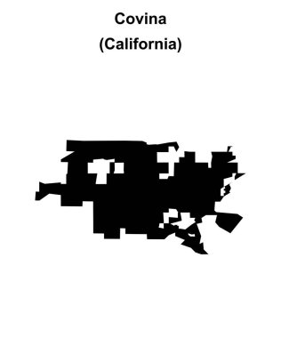Covina (California) boş ana hat haritası