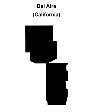 Del Aire (California) boş ana hat haritası