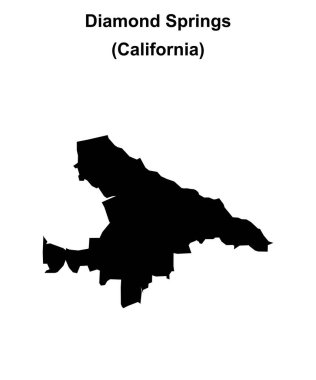 Diamond Springs (California) boş ana hat haritası