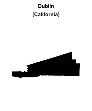 Dublin (California) boş ana hat haritası
