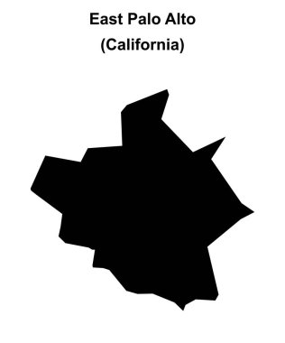 Doğu Palo Alto (California) boş ana hat haritası