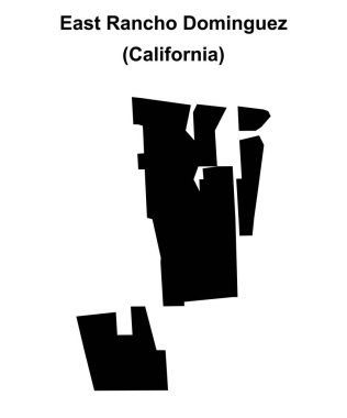 Doğu Ranço Dominguez (California) boş ana hat haritası